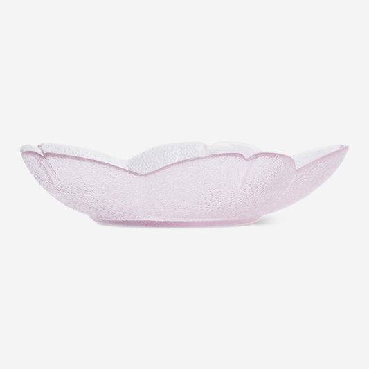 Pink flower plate - 17 cm